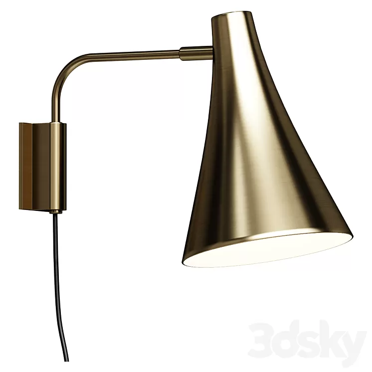 Antique Bronze Finish Wall Lamp Jameson 3D Model Free