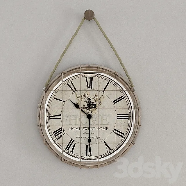 Antique Clock 3D Model