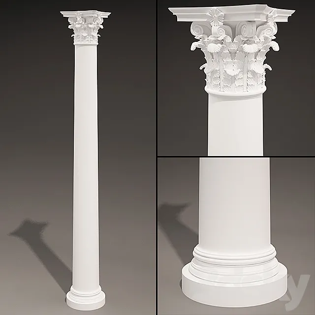 Antique Column 3D Model