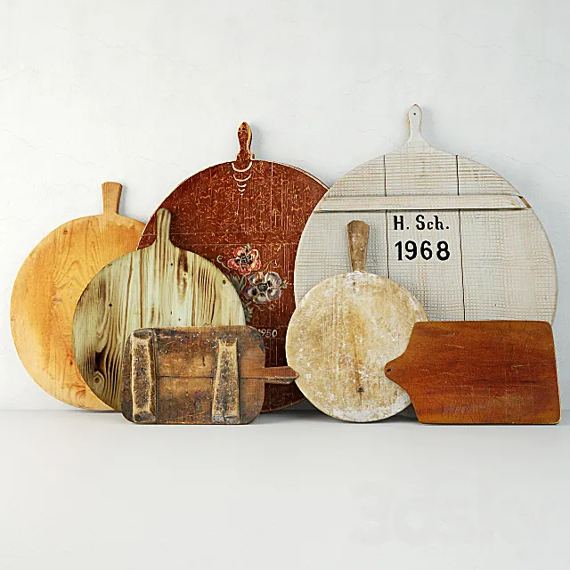 Antique Cutting Boards 3DModel