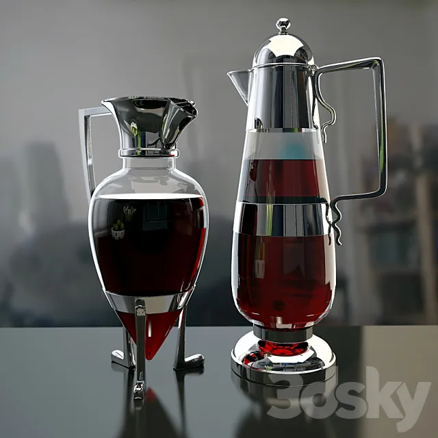 Antique decanters. Christopher Dresser. 1879. Free Download