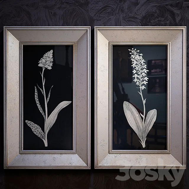 Antique-Floral-Study 3DModel