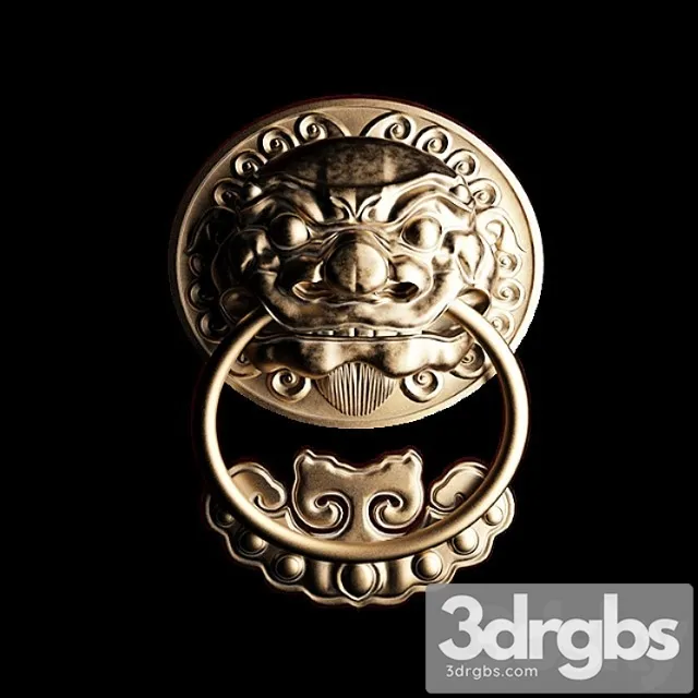 Antique lion head 3D Model Free