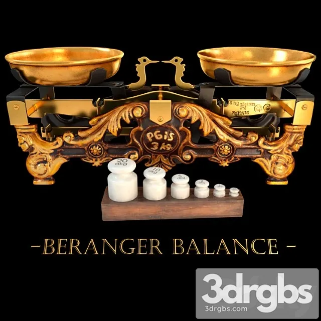 Antique Scales Beranger 3D Model Free
