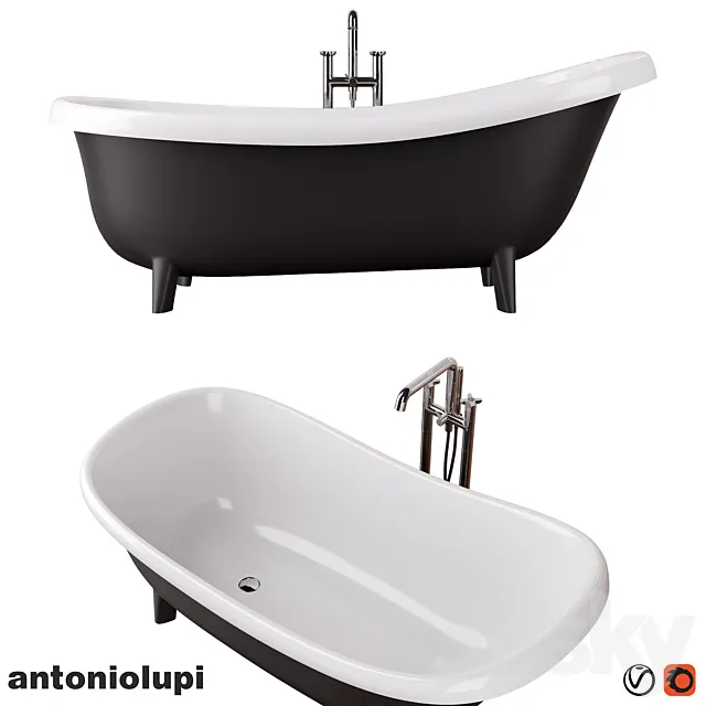 Antonio Lupi _ Suite bath _ Timbro freestanding bath tap 3D Model