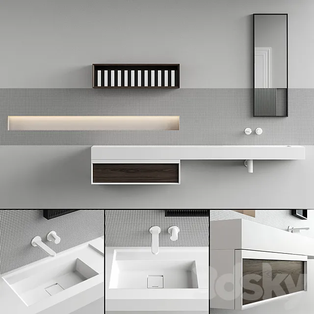 Antonio Lupi Bemade Vanity Unit Set 3 3D Model