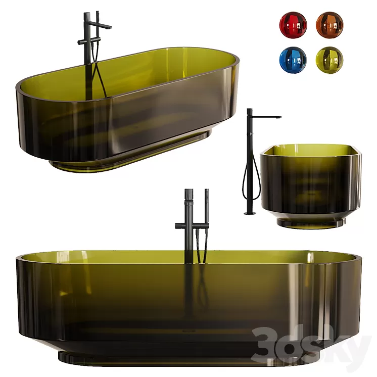 Antonio Lupi Borghi Bathtub 3D Model