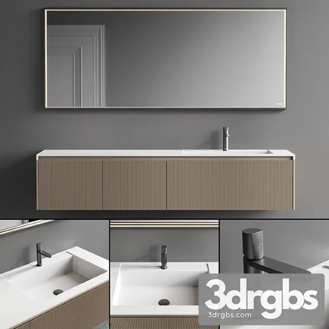 Antonio Lupi Design Binario 03 Vanity Unit Set 7 3D Model Free