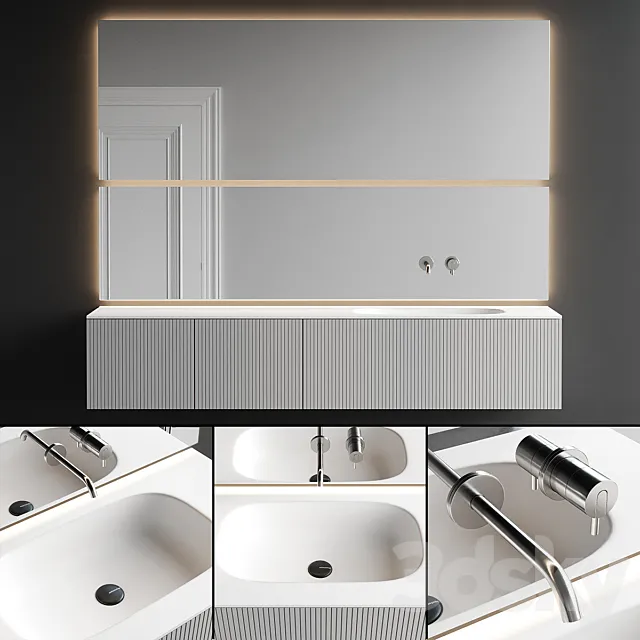 Antonio Lupi Design Binario 12 Vanity Unit Set 2 3D Model