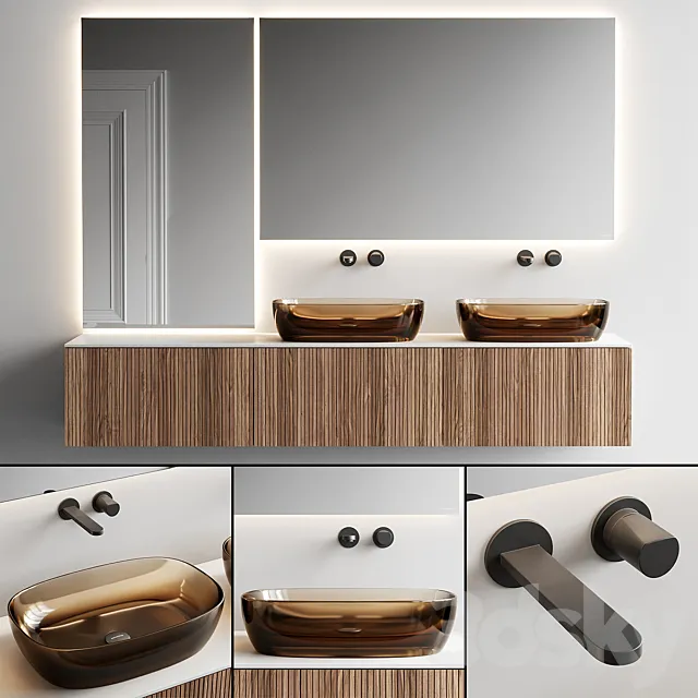 Antonio Lupi Design Binario 12 Vanity Unit Set 4 3D Model