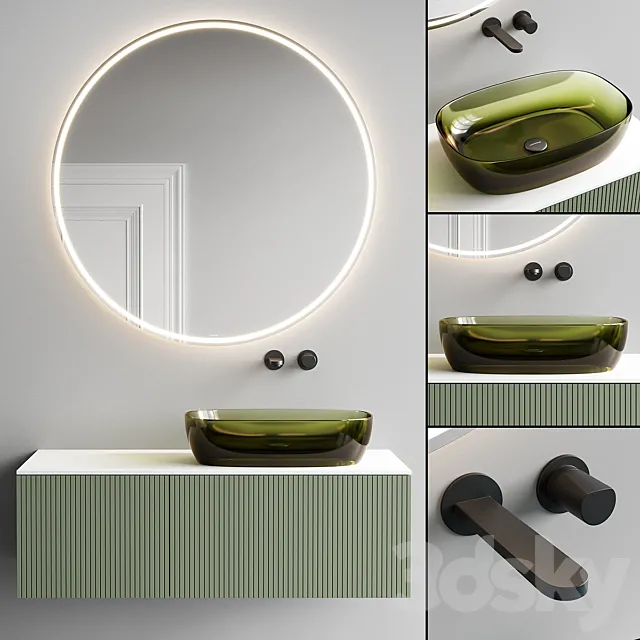 Antonio Lupi Design Binario 12 Vanity Unit Set 6 3DModel