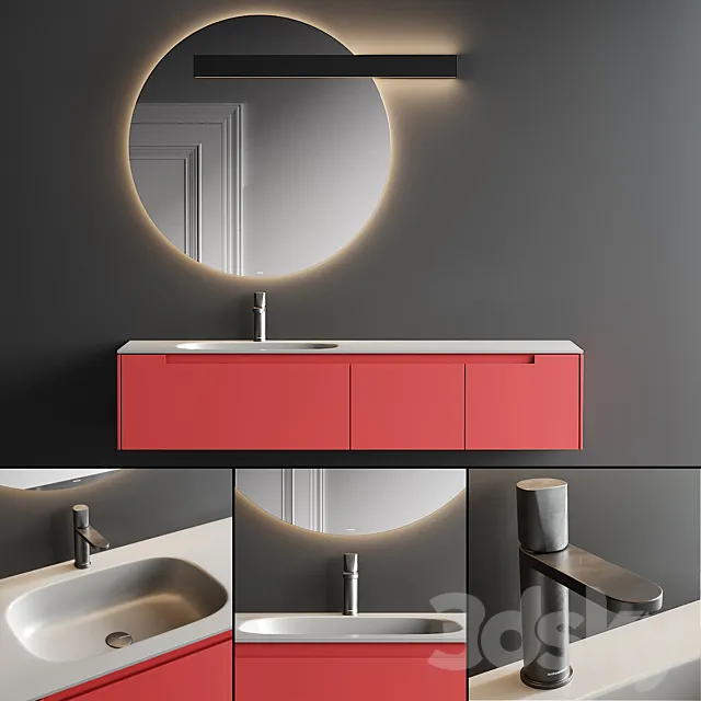 Antonio Lupi Design Orma Vanity Unit Set 1 3DModel