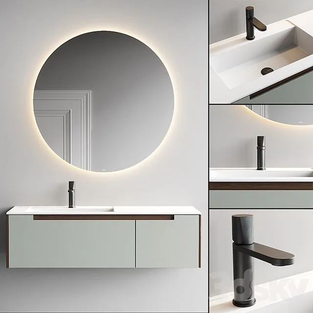 Antonio Lupi Design Orma Vanity Unit Set 2 3D Model