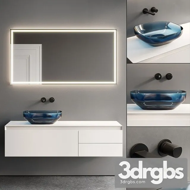 Antonio Lupi Panta Rei Vanity Unit Set 4 3D Model Free