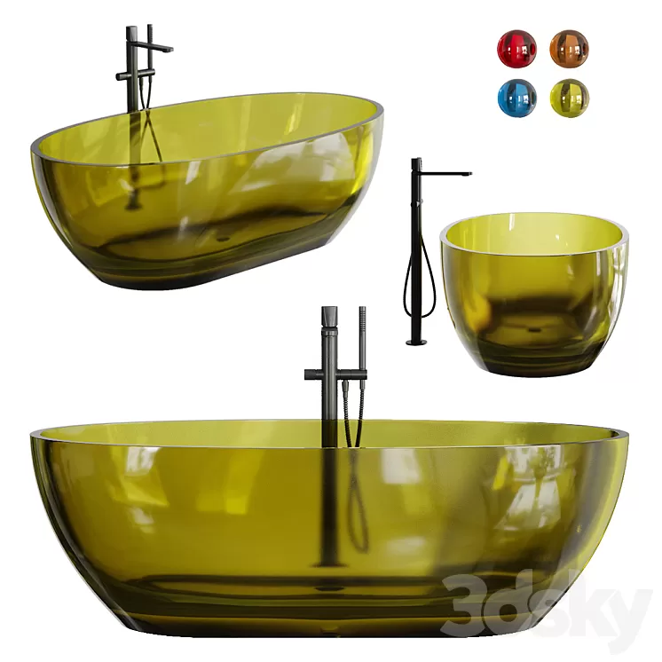 Antonio Lupi Reflex Bathtub 3D Model Free