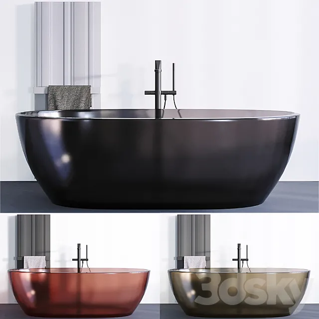 Antoniolupi bath Reflex Bit heated towel rail 3D Model