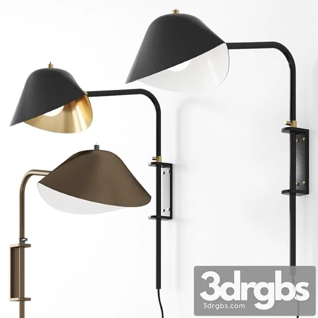 Antony by serge mouille wall lamp sconce 3D Model Free