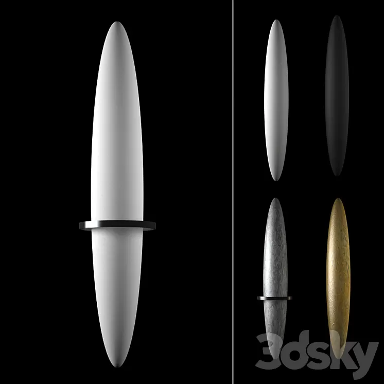 Antrax Blade heated towel rail 3D Model