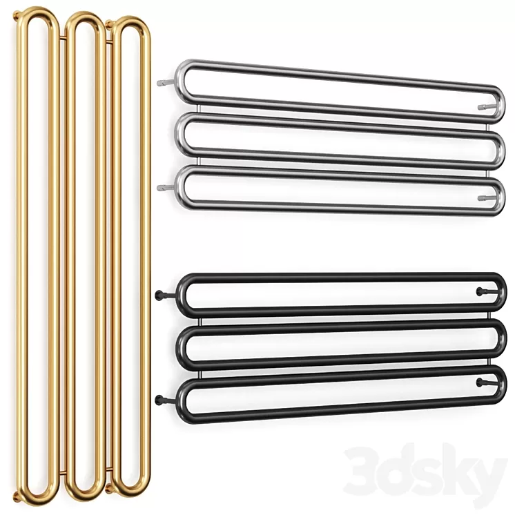 Antrax Tubone Towel warmer radiator 3D Model Free Download