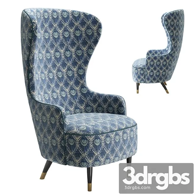 Any home armchair v002 3D Model Free