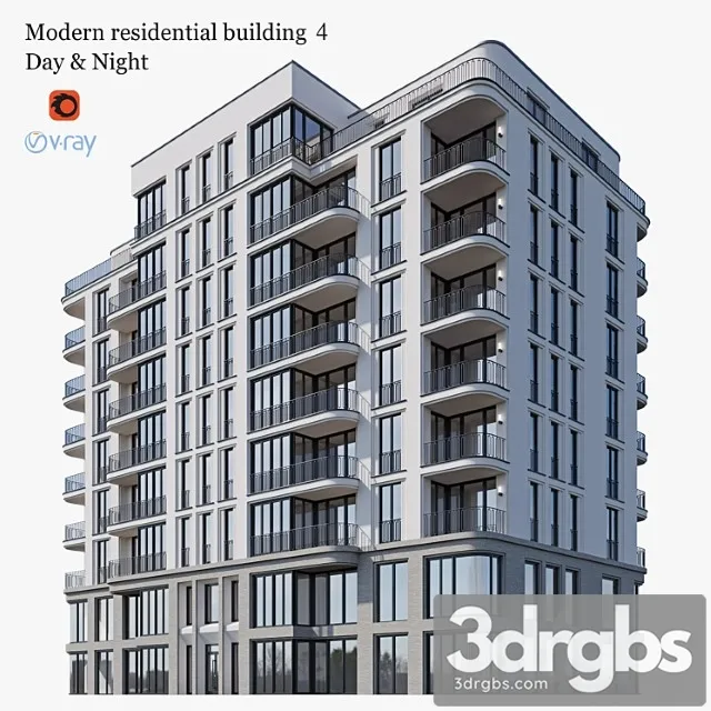 Apartment House 41 3D Model Free