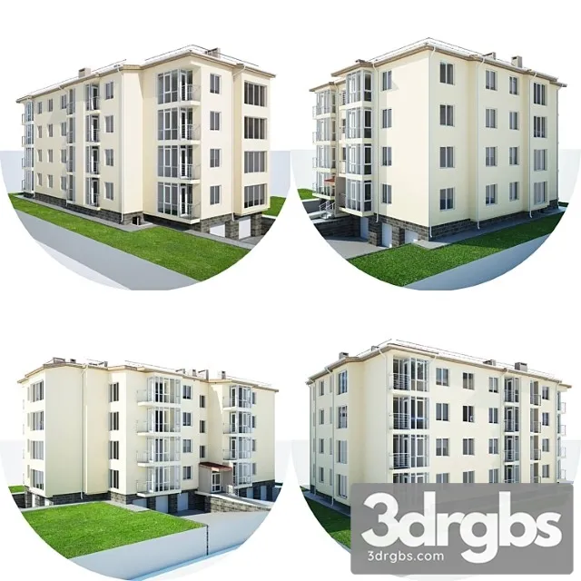 Apartment House V 03 3D Model Free