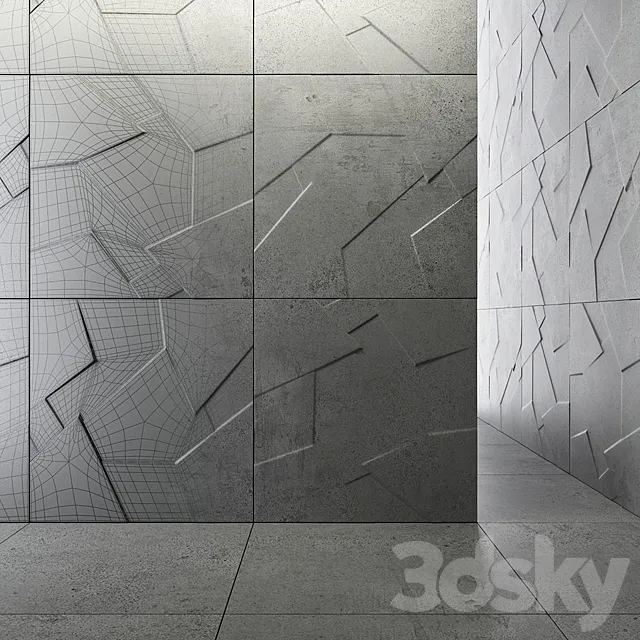 Apavisa anarchy anthracite natural prism 3DModel