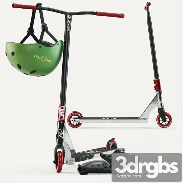 Apex stunt scooter 3D Model Free