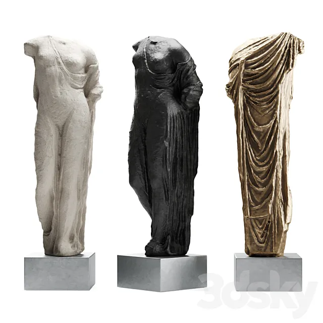 Aphrodite Venus Genetrix tall torso 3D Model