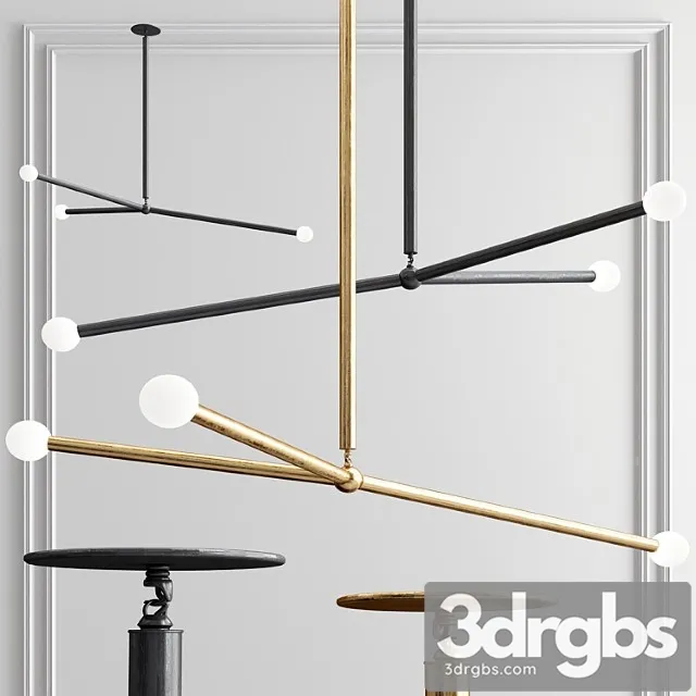 Apparatus arrow chandelier 3D Model Free