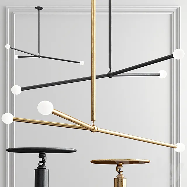 Apparatus Arrow Chandelier 3D Model
