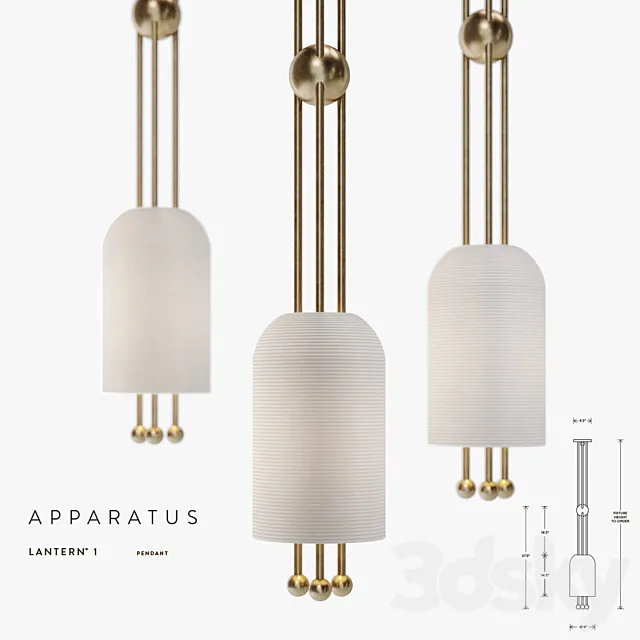 Apparatus Lantern 1 Pendant 3D Model