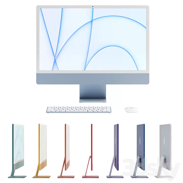 "Apple | iMac 24 ""2021" 3D Model