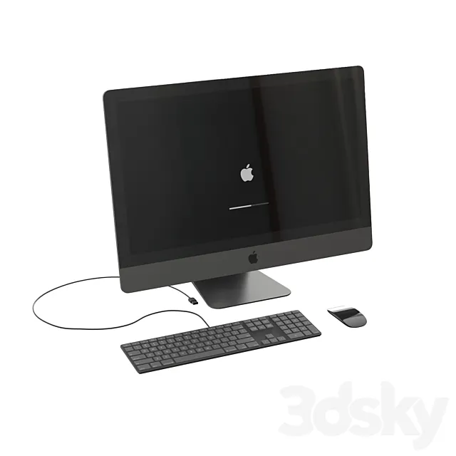 Apple iMac Pro 2020 3D Model