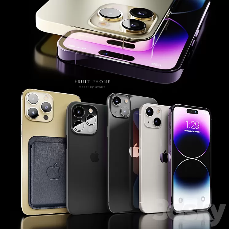 Apple iPhone 14 3D Model Free Download