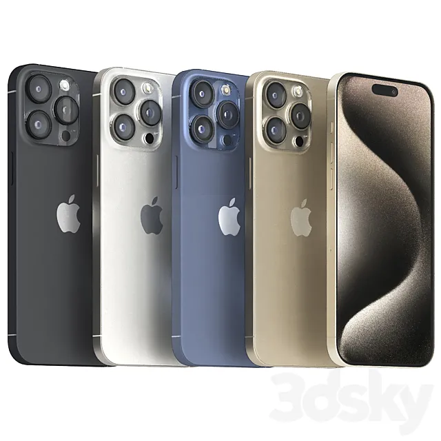 apple iphone 15 pro max 3D Model