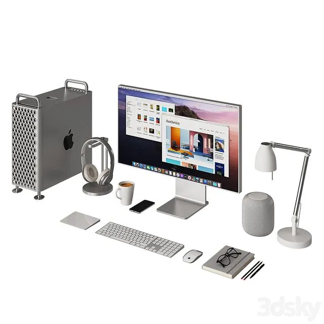 Apple Mac Pro Desktop 3D Model