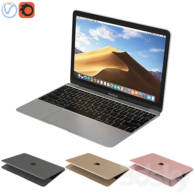 Apple MacBook 12-inch 3DModel