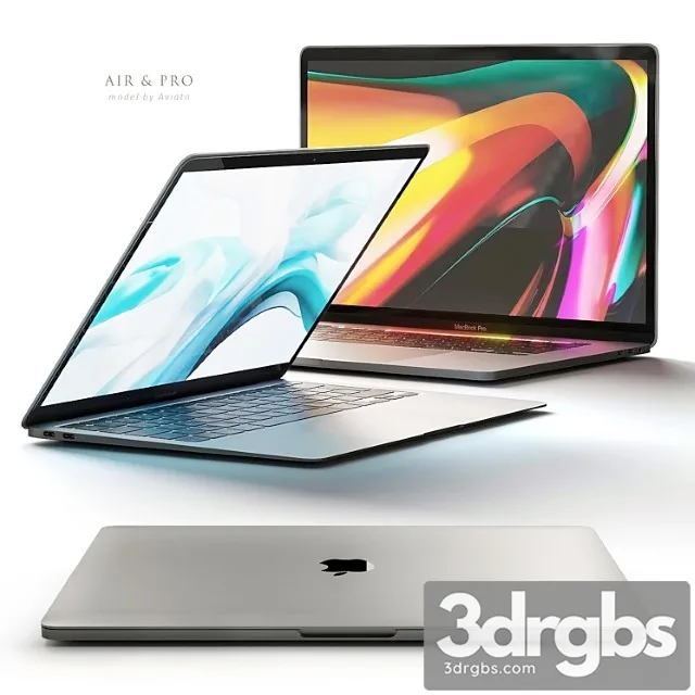 Apple Macbook Pro Macbook Air 3D Model Free