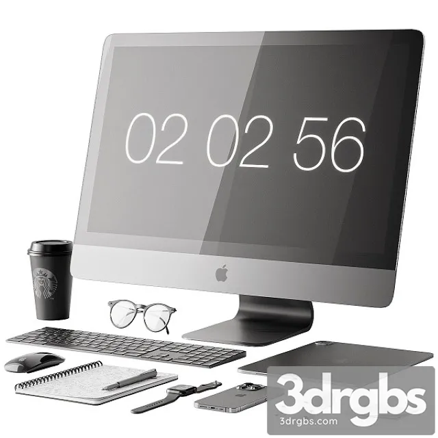 Apple Set 4 3D Model Free