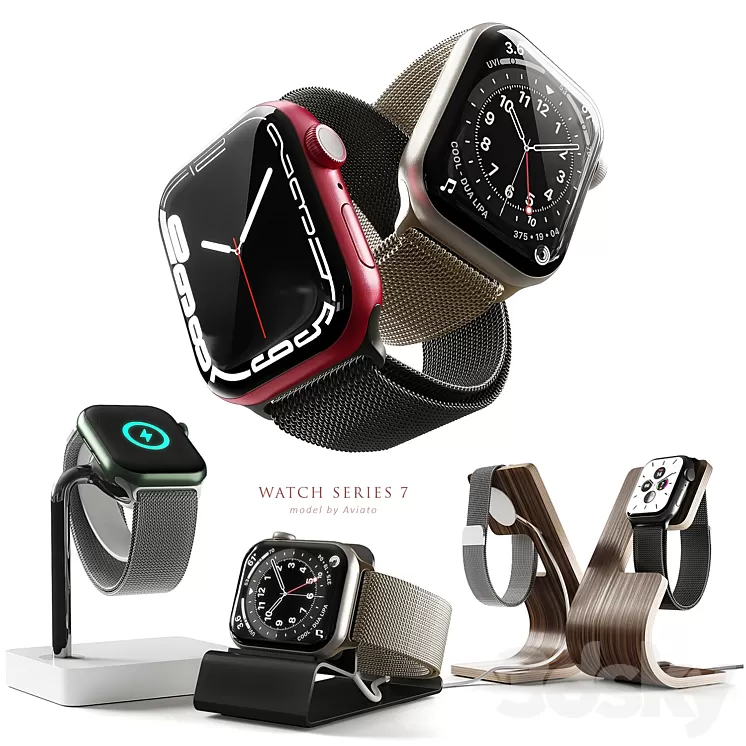 Apple Watch Series 7 3D Model Free