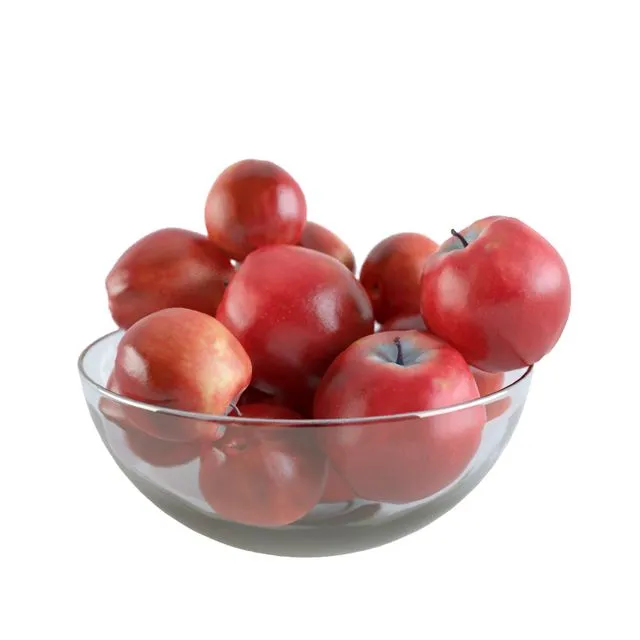 Apples in a bowl 3D Model