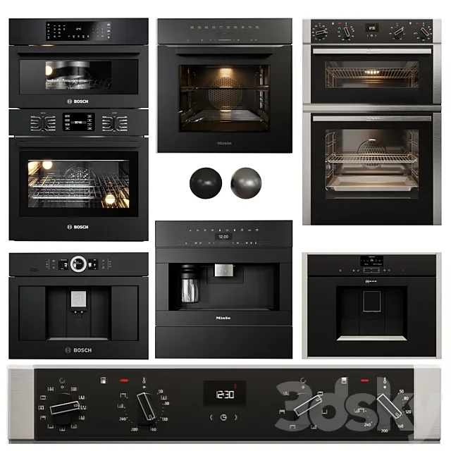 Appliance collection bosch. neff. miele 3DModel