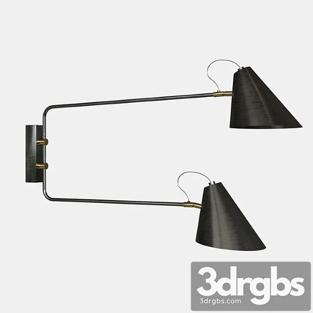 Applique avec prise club double 3D Model Free