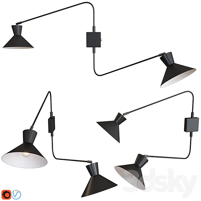 Applique Voltige 2 bras 3D Model