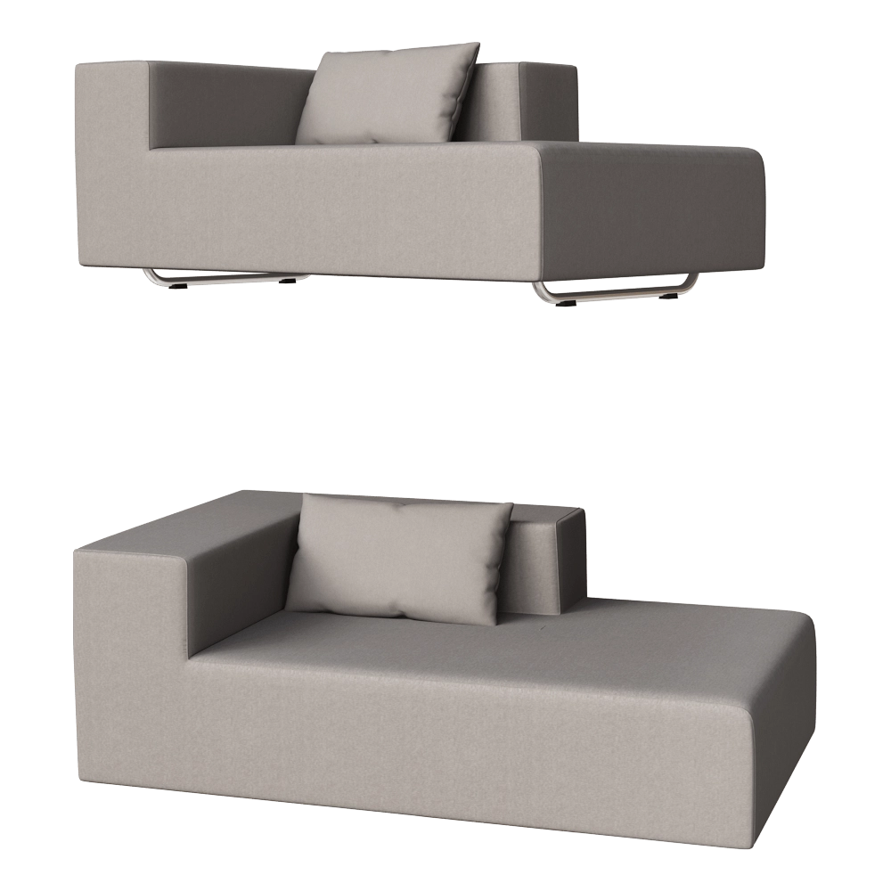April furniture - Sofa Chaise 3D Model