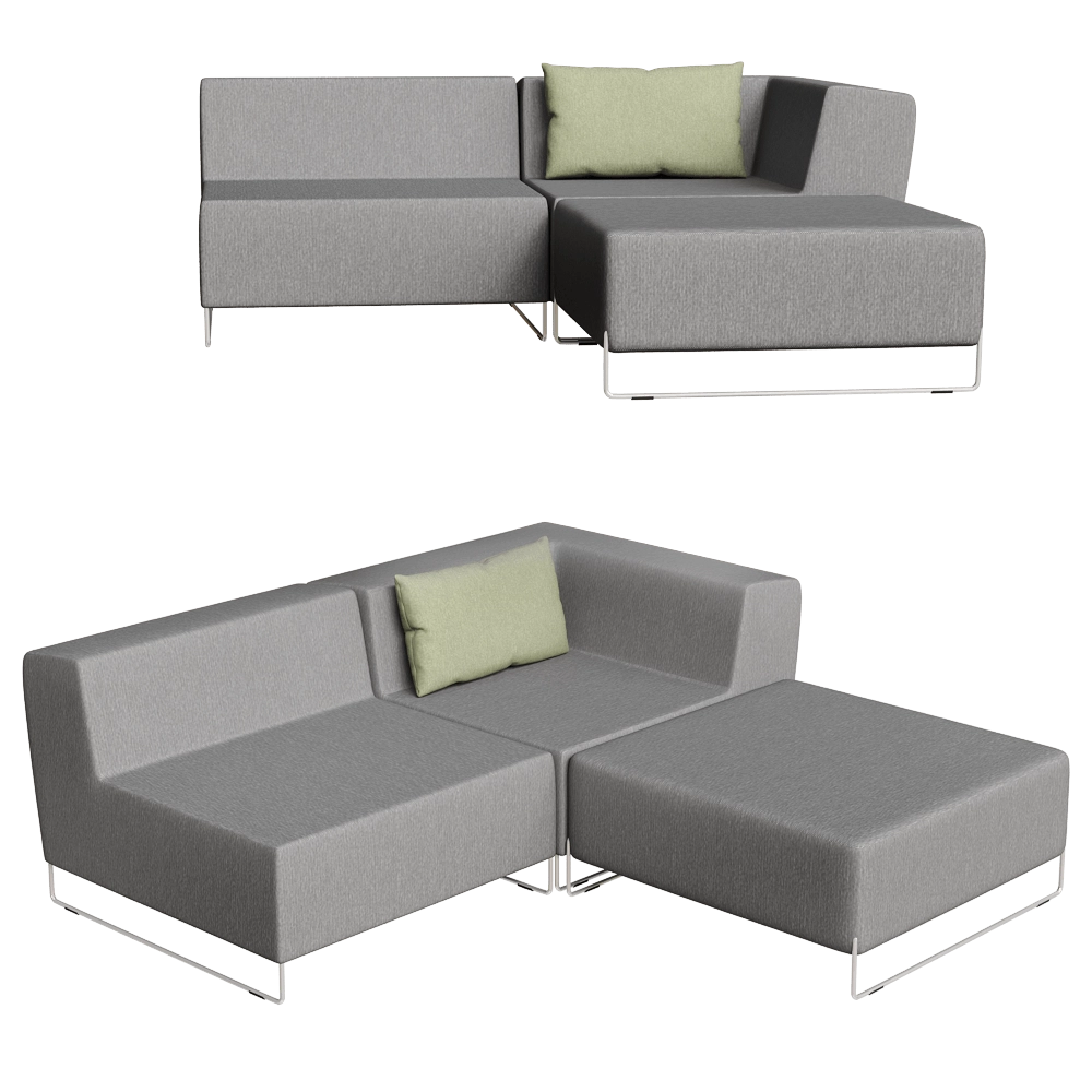 April furniture - Sofa Set loop M 3D Model