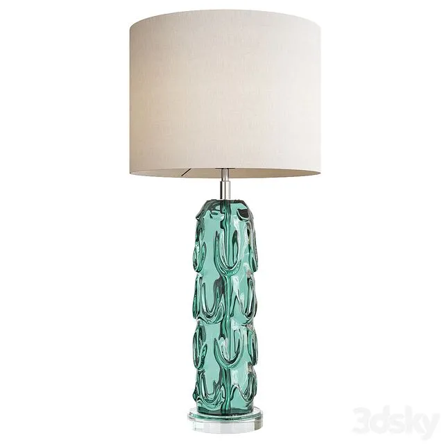 Aqua Crystal Vase Table Lamp Liang and Eimil Gabor 3D Model