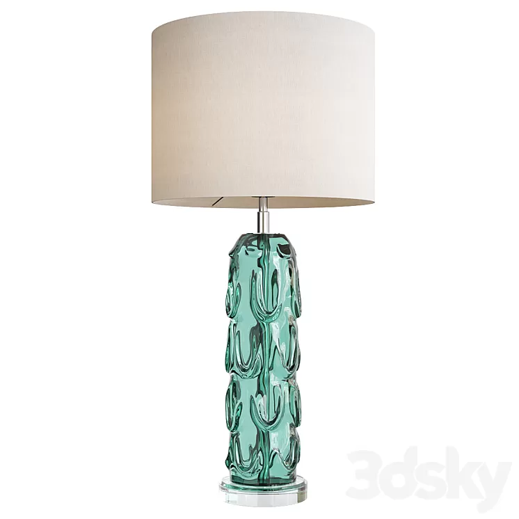 Aqua crystal vase table lamp liang and eimil gabor 3D Model