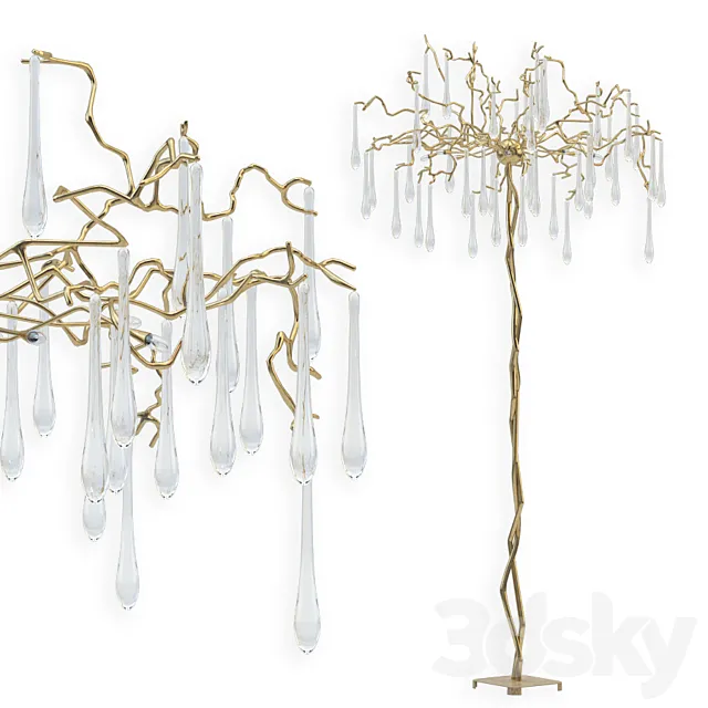 Aqua Floor Lamp by Serip Lighting 3D Model